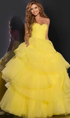 Jovani 40394 - Tiered Ballgown - back view
