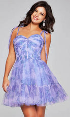Jovani 40431 - Printed Sleeveless Cocktail Dress - designer homecoming dress at Silhouette Dresses