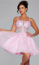 Jovani 40501 - Sleeveless Embroidered Cocktail Dress - detail view
