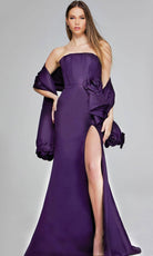 Jovani 40592 - Corset Bodice Straight Across Evening Gown - designer evening gown at Silhouette Dresses