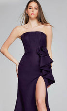 Jovani 40592 - Corset Bodice Straight Across Evening Gown - back view