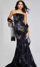 Jovani 40604 - Sequin Embellished Strapless Prom Gown - designer prom dress at Silhouette Dresses