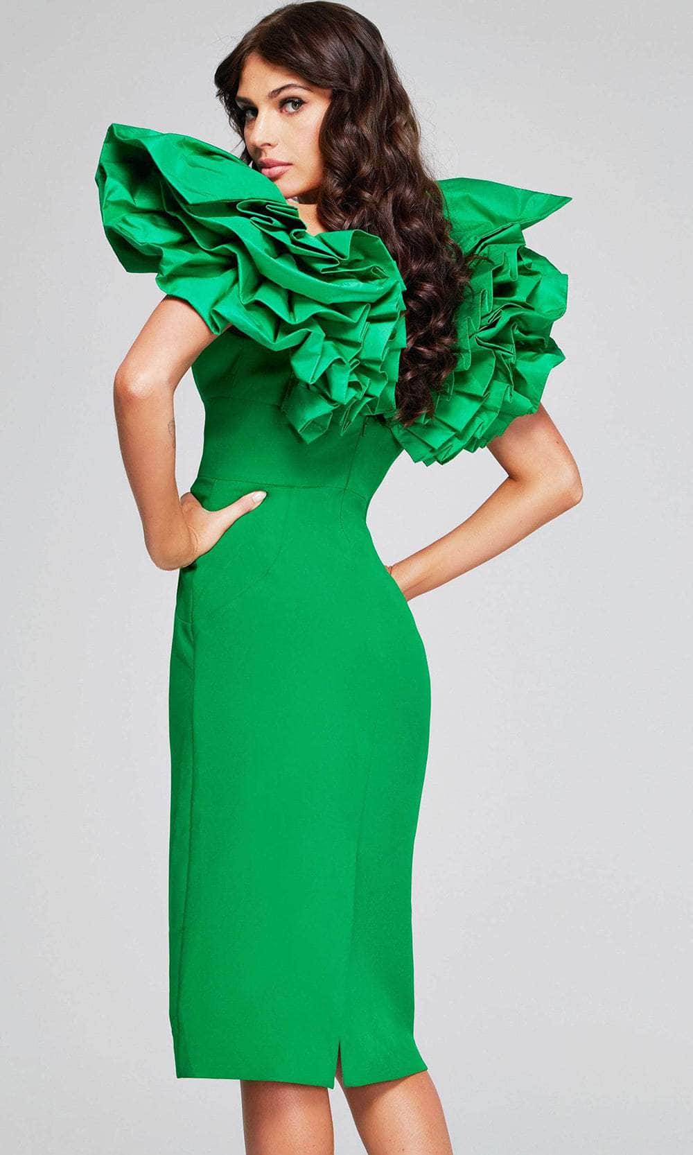 Jovani 40662 - Ruffle Sleeve Cocktail Dress - detail view