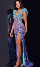 Jovani 40761 - Ruffled Ombre Prom Dress - designer prom dress at Silhouette Dresses