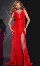 Jovani 40783 - Plunging Corset Prom Dress - designer prom dress at Silhouette Dresses