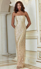 Jovani 40887 - Straight-Across Neck Column Prom Gown - designer prom dress at Silhouette Dresses
