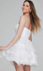 Jovani 41150 - Tiered Scallop Cocktail Dress - detail view