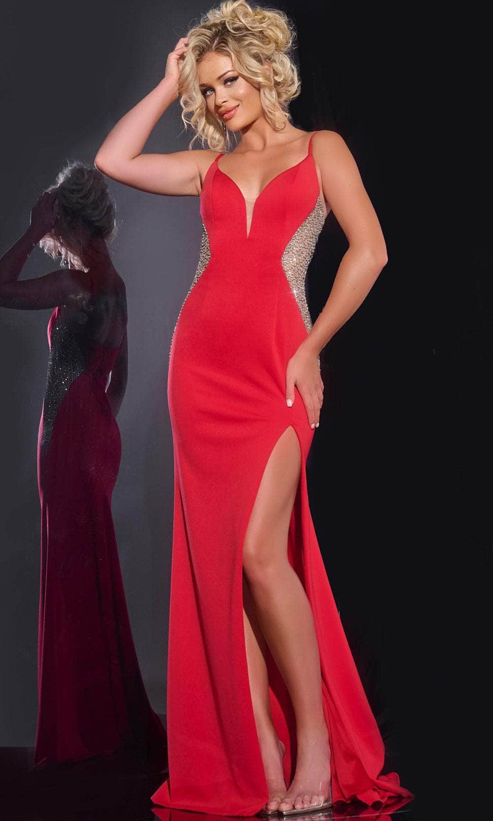 Jovani 42002 - Crystalline Detailed Prom Dress - designer prom dress at Silhouette Dresses