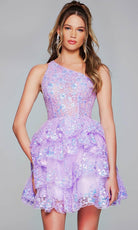 Jovani 42016 - Sequin Tiered Cocktail Dress - view 4