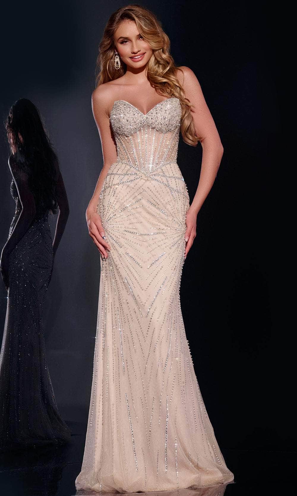 Jovani 42206 - Bejeweled Corset Prom Dress - designer prom dress at Silhouette Dresses