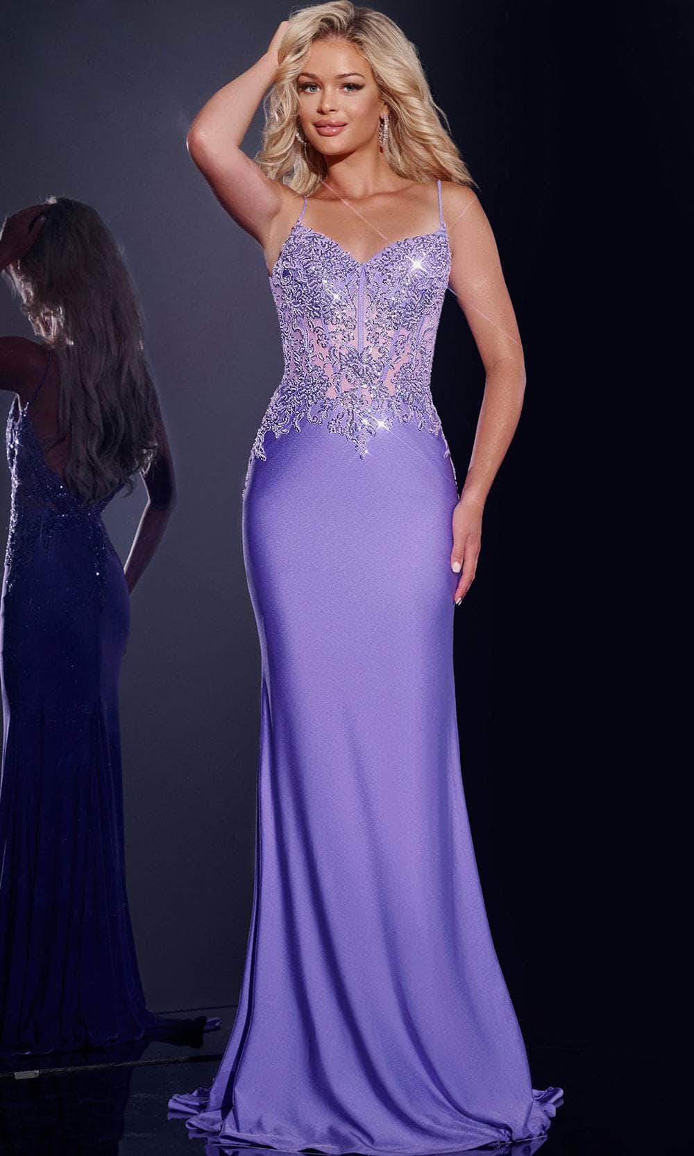 Jovani 42221 - Embroidered Bodice Prom Dress - designer prom dress at Silhouette Dresses