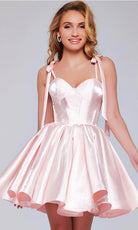 Jovani 42342 - Tie Strap Sweetheart Cocktail Dress - designer homecoming dress at Silhouette Dresses
