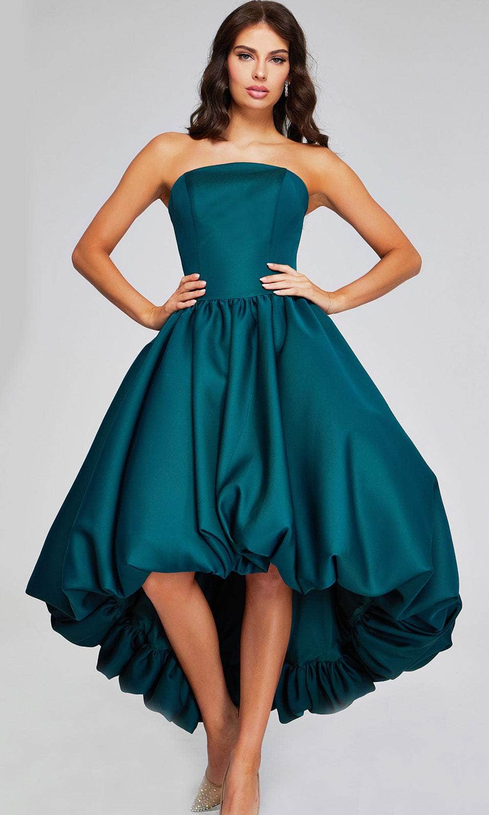 Jovani 42345 - Strapless Bubble Hem Evening Dress - designer evening gown at Silhouette Dresses