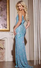 Jovani 42412 - Embellished V-Neck Prom Dress - back view