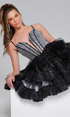 Jovani 42457 - Fitted One-Sleeve Cocktail Dress - view 4