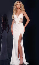 Jovani 42534 - Sheer Corset Prom Dress - designer prom dress at Silhouette Dresses