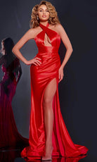 Jovani 42822 - Halter Cutout Prom Dress - designer prom dress at Silhouette Dresses