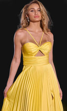 Jovani 42971 - Cross Strap Cutout Prom Dress - back view