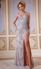 Jovani 43098 - Lace Halter Prom Dress - designer prom dress at Silhouette Dresses