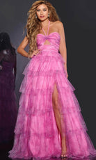Jovani 43170 - Sleeveless Tiered Ruffle Prom Gown - designer formal gown at Silhouette Dresses