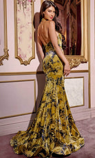 Jovani 43388 - Draped Cutout Prom Dress - back view