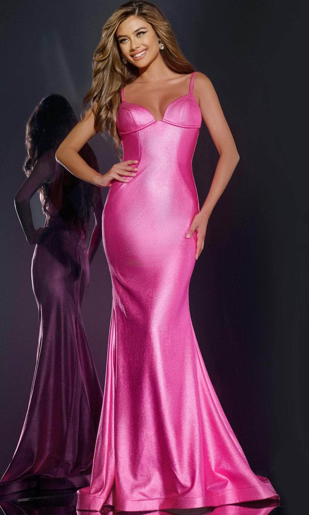 Jovani 43443 - V-Neck Mermaid Prom Dress - designer prom dress at Silhouette Dresses