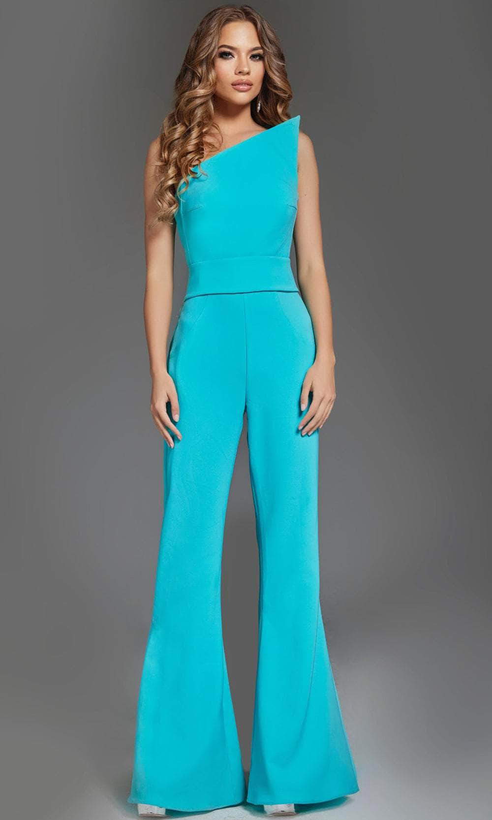 Jovani 43567 - Asymmetrical Jumpsuit - detail view