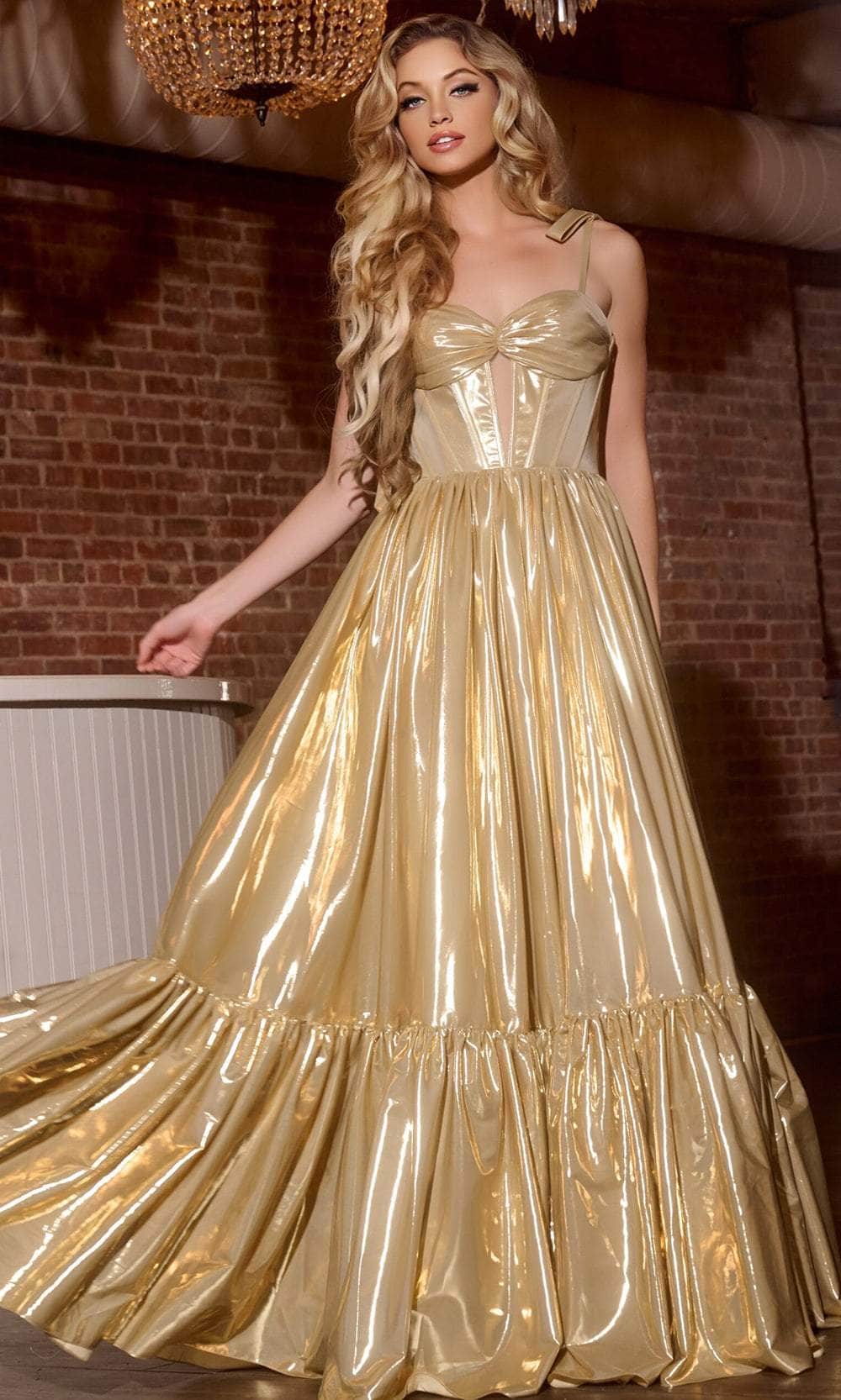 Jovani 43596 - Sweetheart Shiny A-Line Prom Gown - designer prom dress at Silhouette Dresses