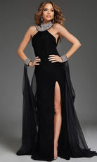 Jovani 43696 - Rhinestone Embellished Sleeveless Prom Gown - designer formal gown at Silhouette Dresses