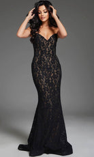 Jovani 43760 - Lace Mermaid Prom Dress - designer prom dress at Silhouette Dresses