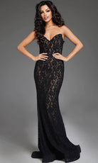 Jovani 43760 - Lace Mermaid Prom Dress - view 6