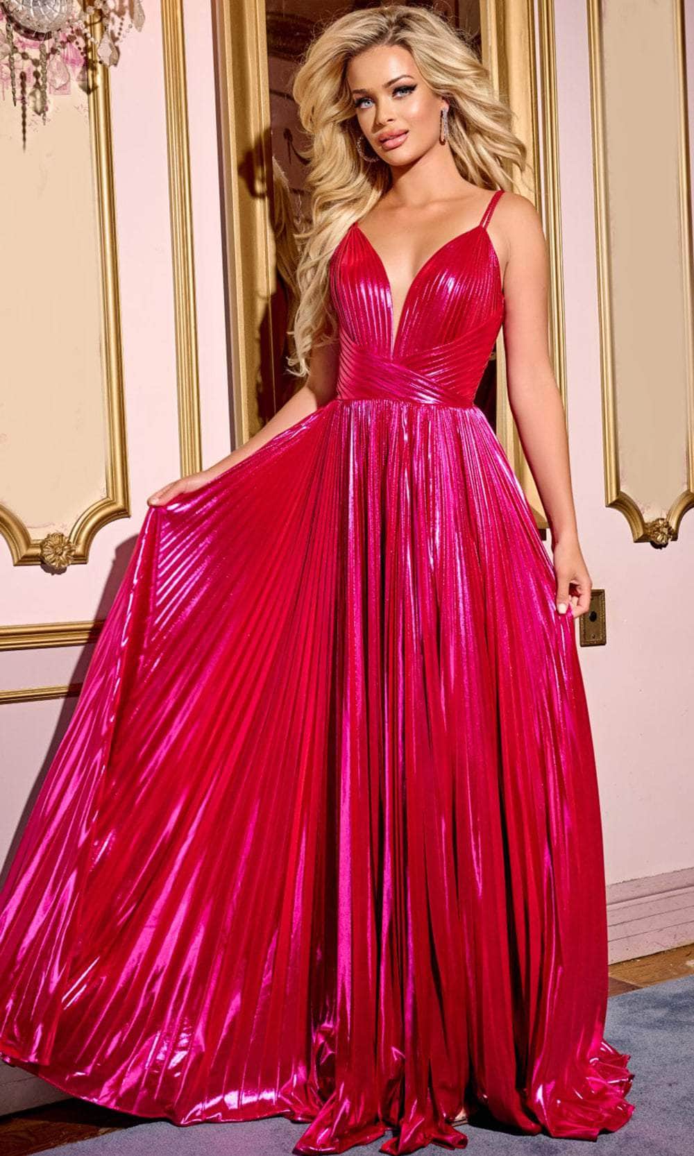 Jovani 43795 - Pleated A-Line Prom Dress - view 4