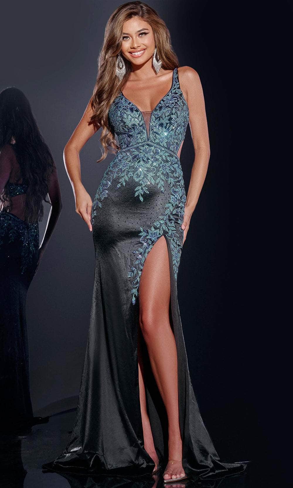 Jovani 43796 - Bandeau Back Sleeveless Prom Gown - designer prom dress at Silhouette Dresses