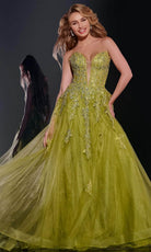 Jovani 43849 - Embroidered Tulle Prom Dress - designer prom dress at Silhouette Dresses