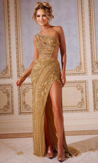 Jovani 43927 - Asymmetrical Embellished Prom Dress - detail view