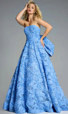 Jovani 44114 - Strapless Ballgown with 3D Texture - detail view