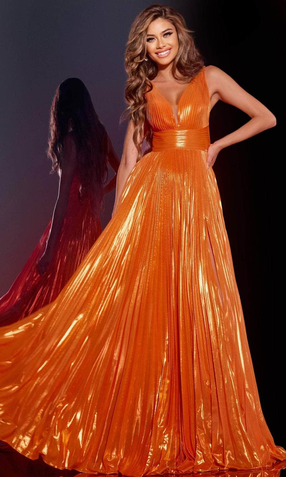 Jovani 44230 - Sleeveless Pleated Prom Dress - designer prom dress at Silhouette Dresses