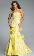 Jovani 44351 - Strapless Mermaid Floral Applique Gown - designer mother of the bride dress at Silhouette Dresses