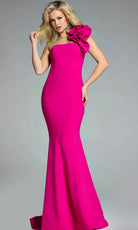 Jovani 44711 - Sleeveless Mermaid Gown with Floral Accent - back view