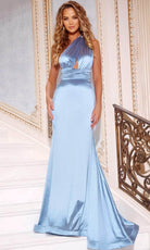 Jovani 44712 - Draped One Shoulder Prom Dress - back view