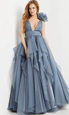 Jovani 55210 - Sleeveless Empire Ballgown - back view