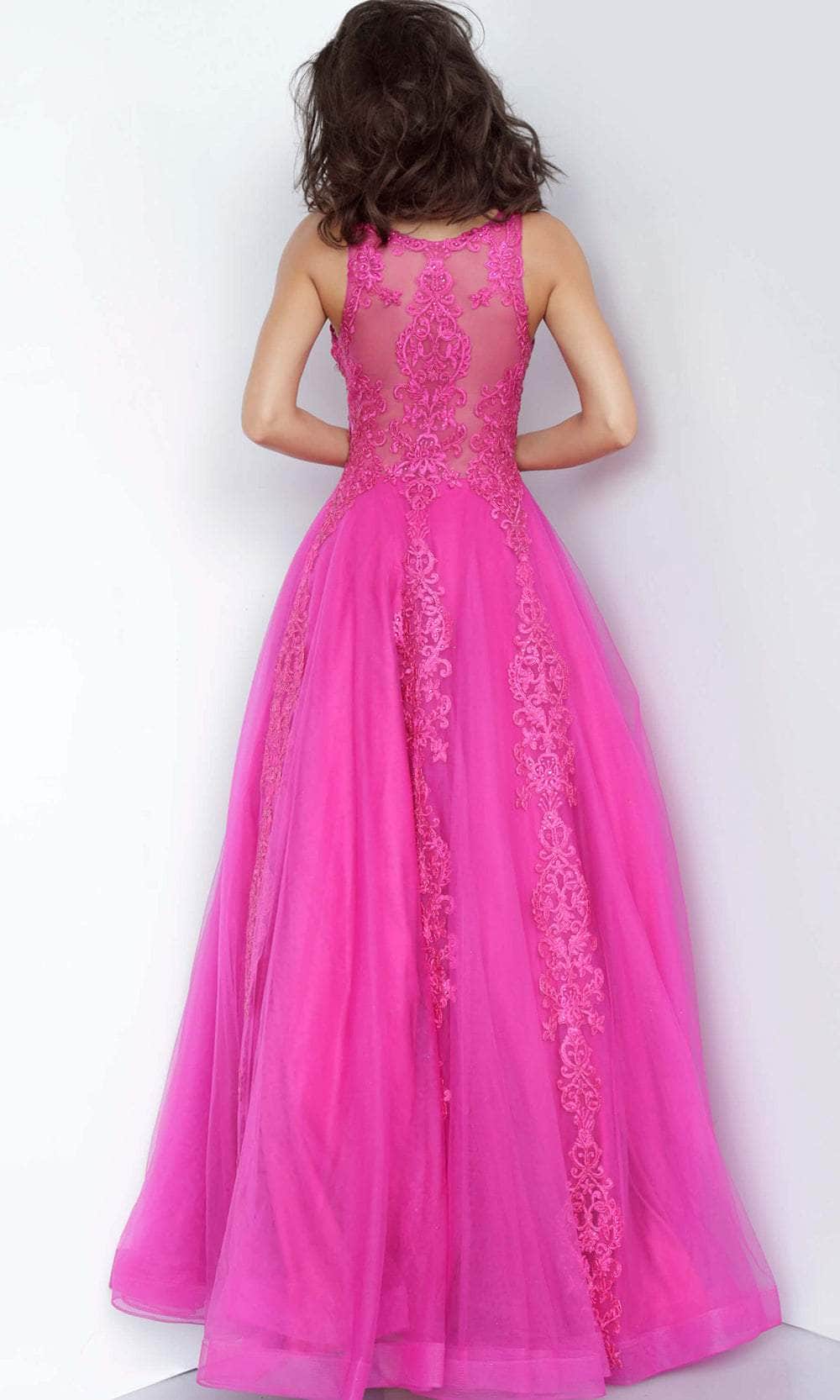 Jovani 59046 - Embroidered Floral Prom Dress - view 4
