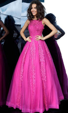 Jovani 59046 - Embroidered Floral Prom Dress - view 5