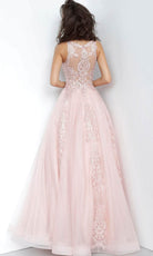 Jovani 59046 - Embroidered Floral Prom Dress - back view