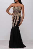 Jovani 5908 Strapless Sweetheart Corset Bodice Junior Prom Mermaid Gown - view 7