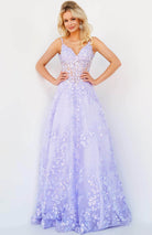 Jovani 63170 - Floral Corset A-Line Prom Dress - designer prom dress at Silhouette Dresses