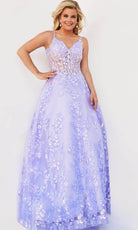 Jovani 63170 - Floral Corset A-Line Prom Dress - view 4