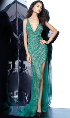 Jovani 63405 - High Slit Junior Prom Dress - designer evening gown at Silhouette Dresses