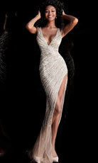 Jovani 63405 - High Slit Junior Prom Dress - view 7