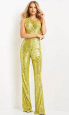 Jovani 9017 - Sequin One-Shoulder Jumpsuit - designer formal jumpsuit at Silhouette Dresses